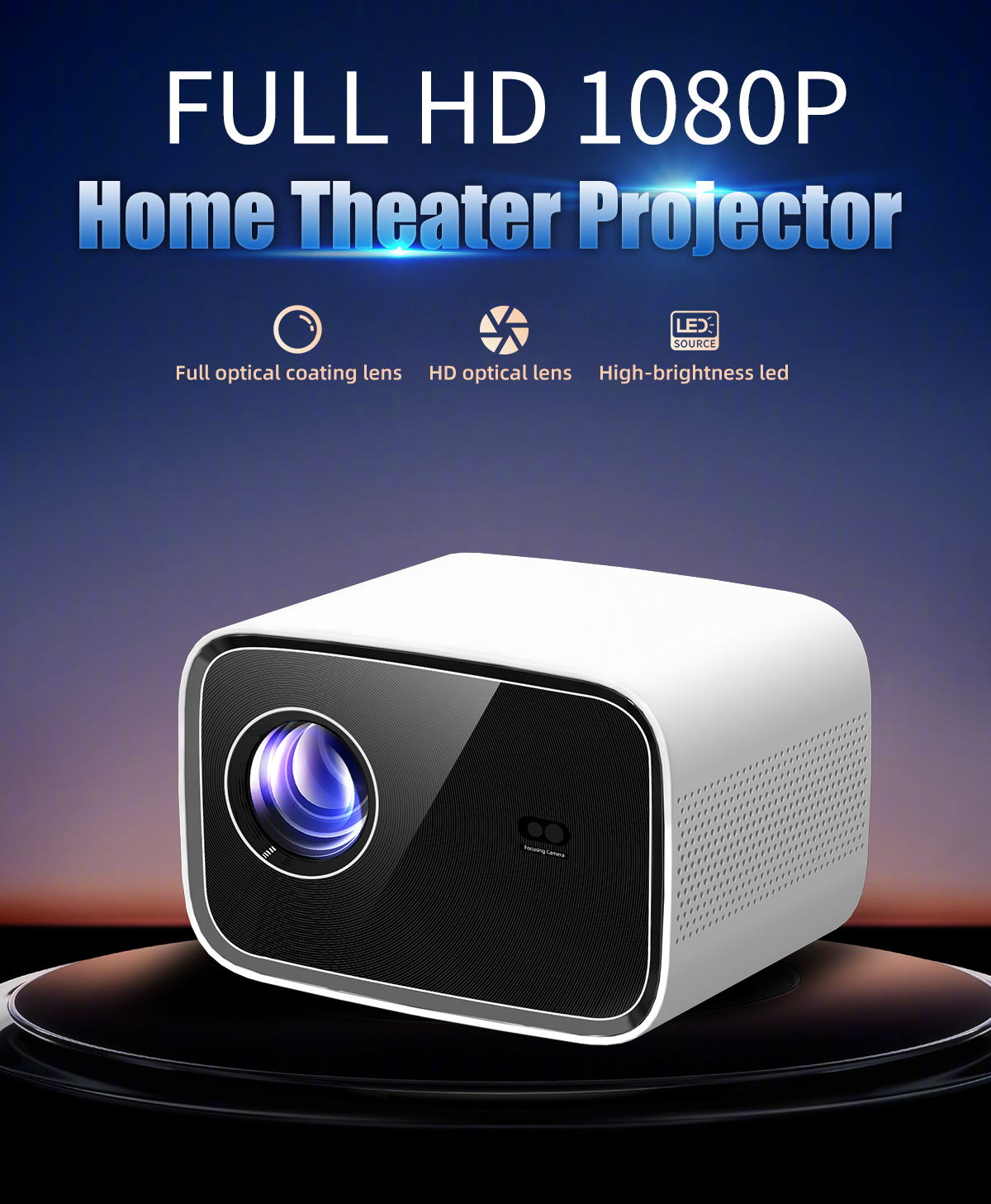 4K mini Android Portable Projector FHD6 Projectors HD 4k 1080p Home Theater tv Android Proyector 4K video projecteur Projector