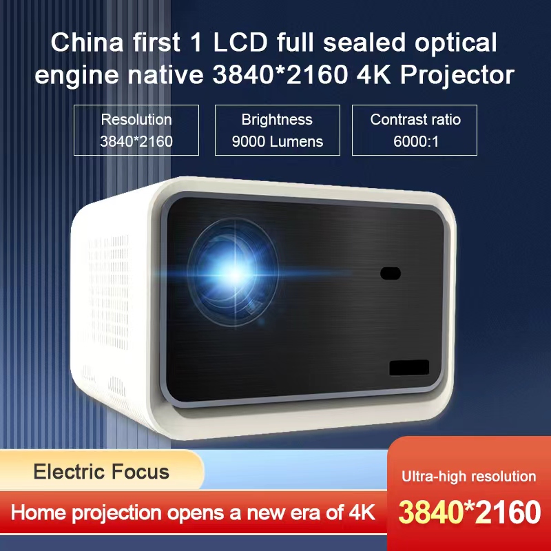 Luxnpro 4K Native 4K 3840*2160 UHD 1LCD Digital Proyector Wifi Bluetooth Smart Android Portable Mini Video Projector